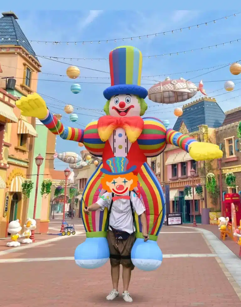 Marionette clown gonflable 12