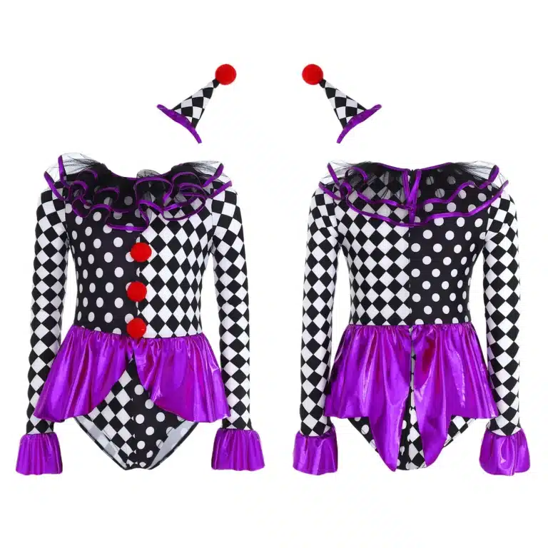 Costume clown arlequin fille 19