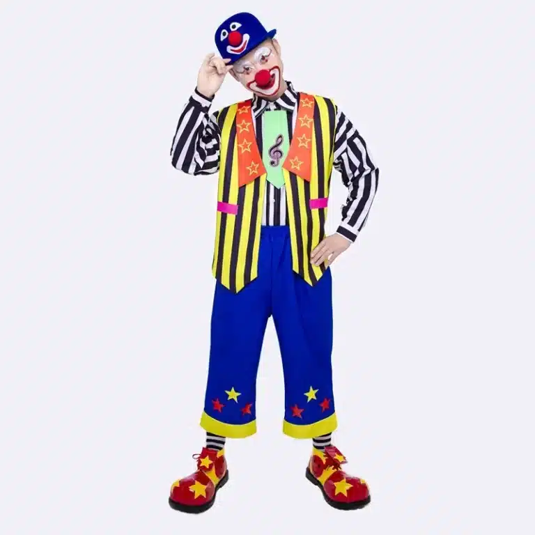 Costume de clown rayé 1