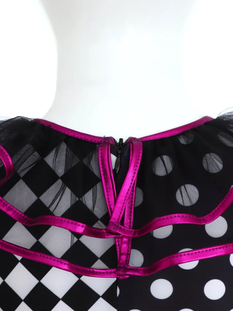 Costume clown arlequin fille 16