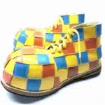 Chaussures de clown à carreaux 3