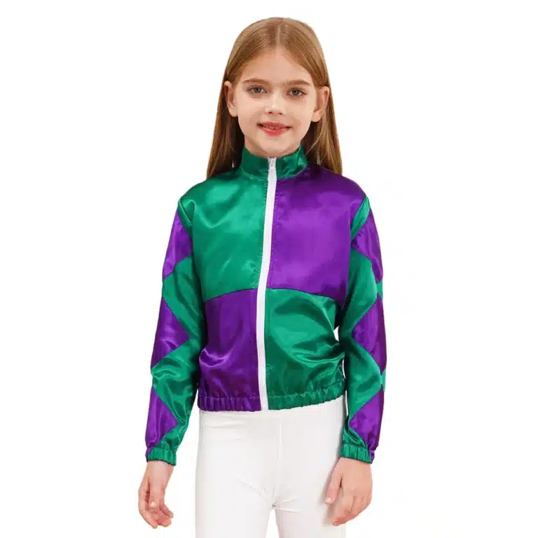 Veste à damier cirque fille 4