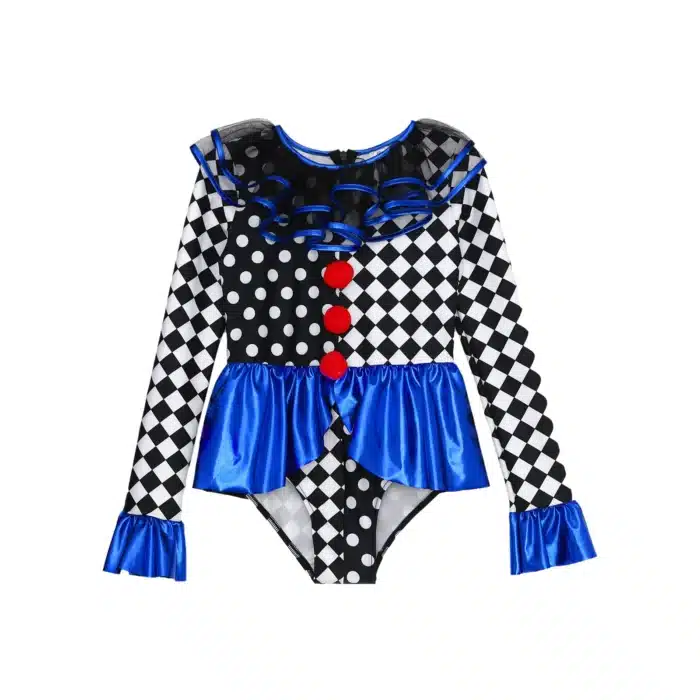 Costume clown arlequin fille 14