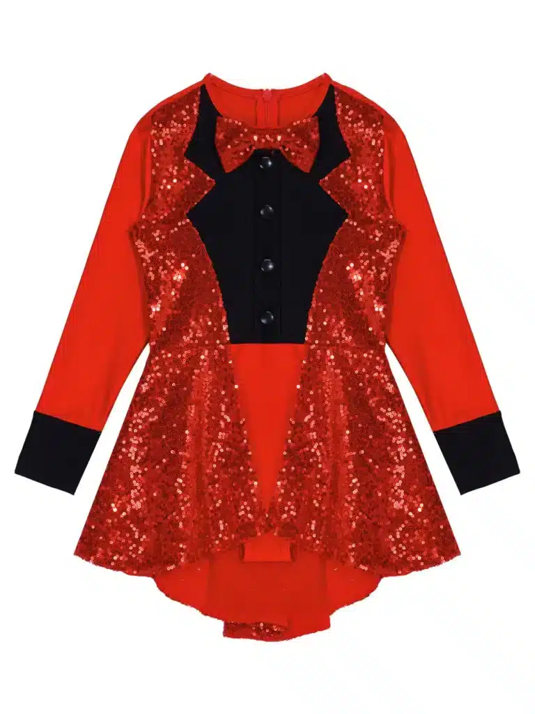 Costume de magicien à paillettes fille 5