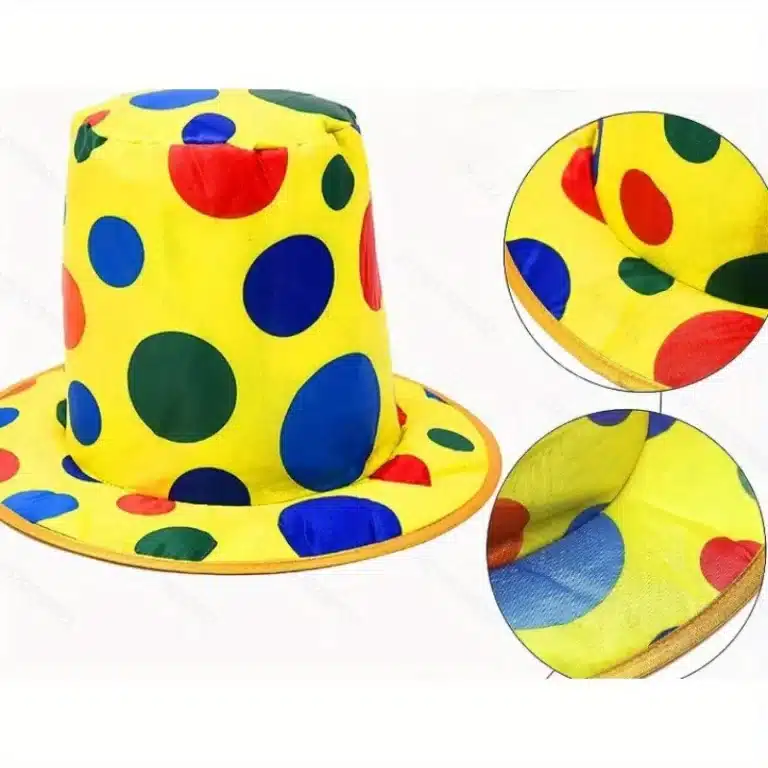 Chapeau de clown à pois 5