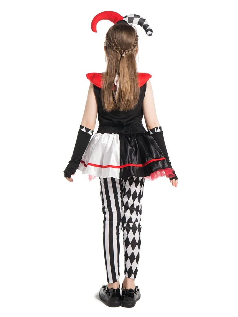 Costume de clown poker pour fille 6