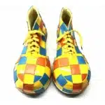 Chaussures de clown à carreaux 4
