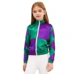 Veste à damier cirque fille 2