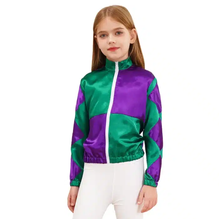Veste à damier cirque fille 2