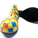 Chaussures de clown à carreaux 2