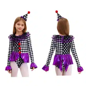 Costume clown arlequin fille 7