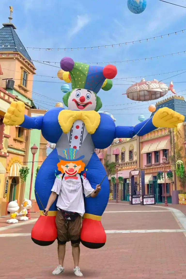 Marionette clown gonflable 5