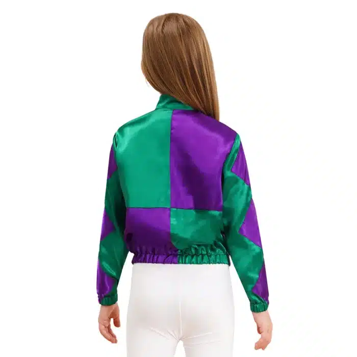 Veste à damier cirque fille 3