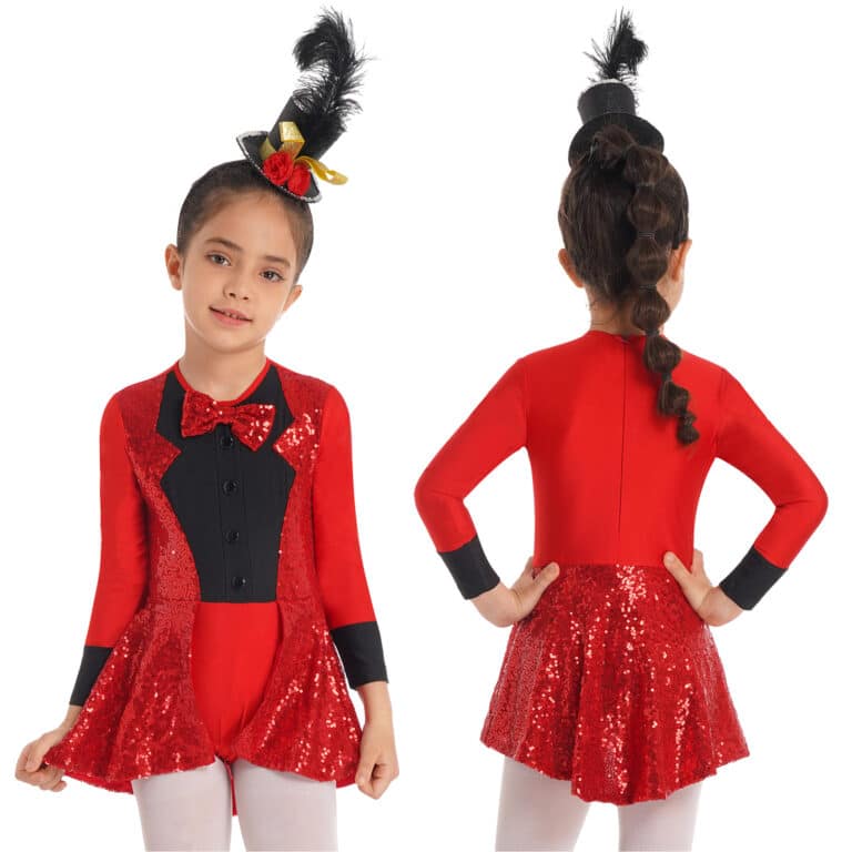 Costume de magicien à paillettes fille 25