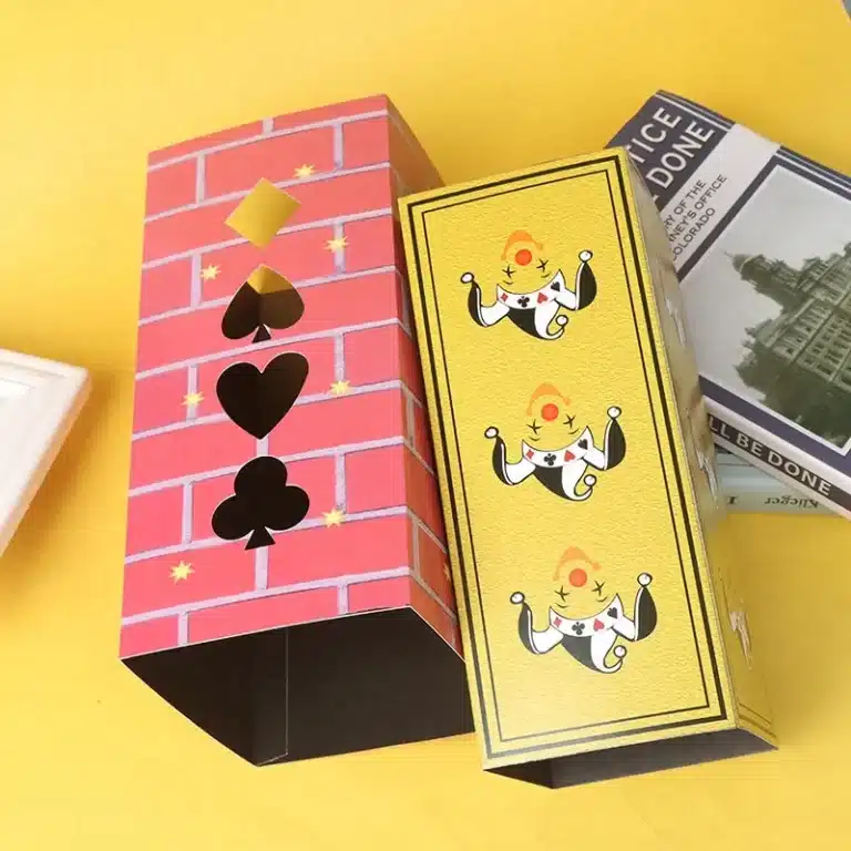 Packs boîte de Production plate, tours de magie, objets apparaissant de la boîte vide, illusion de scène magique, accessoires Gimmick, accessoires de comédie 2