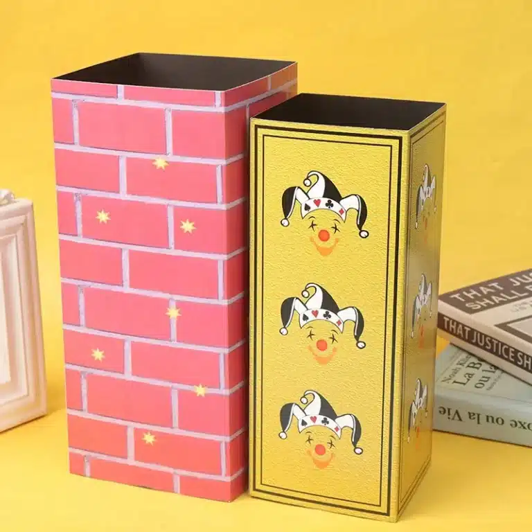 Packs boîte de Production plate, tours de magie, objets apparaissant de la boîte vide, illusion de scène magique, accessoires Gimmick, accessoires de comédie 6