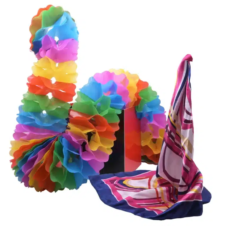 Tour de magie guirlande de fleurs et foulard 1
