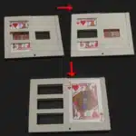 Carte découpée en 3 8