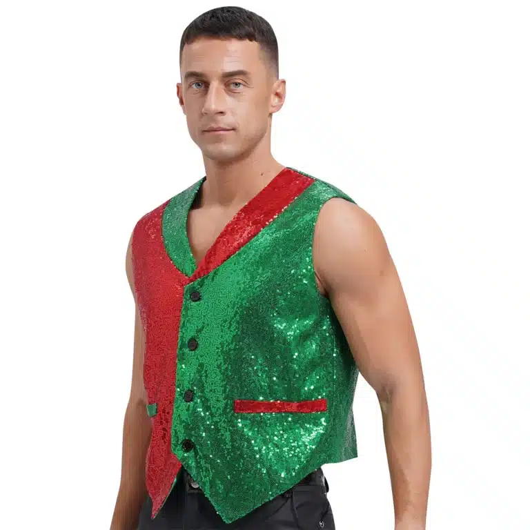 Gilet de lutin noël pour homme 3