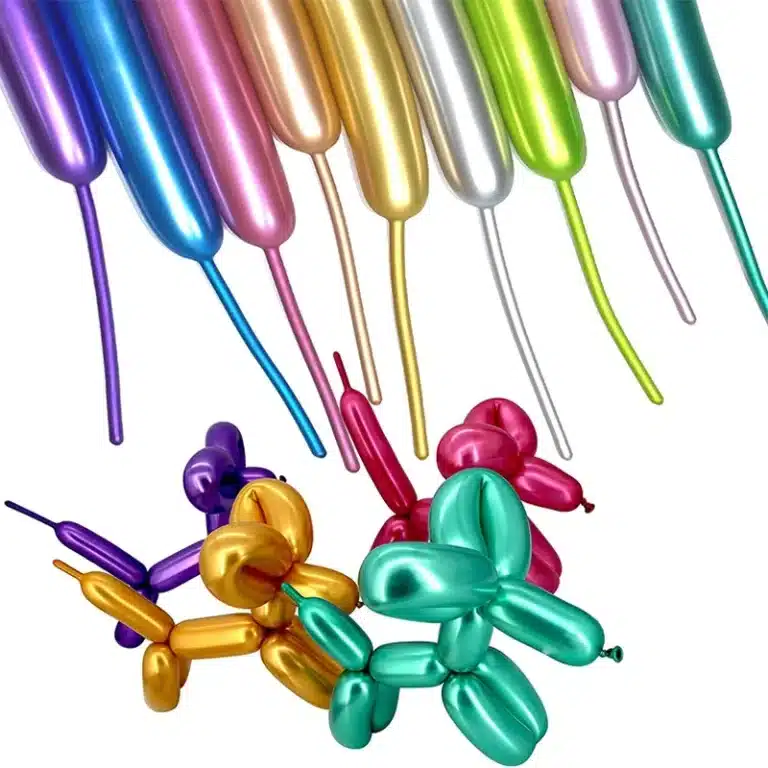 Ballons de sculpture métallisés 3