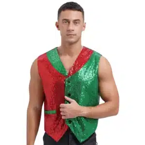 Gilet de lutin noël pour homme 11