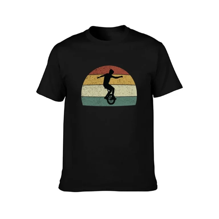 T-shirt rétro monocycle pour homme 2