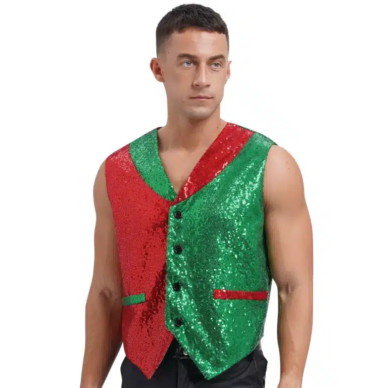 Gilet de lutin noël pour homme 2