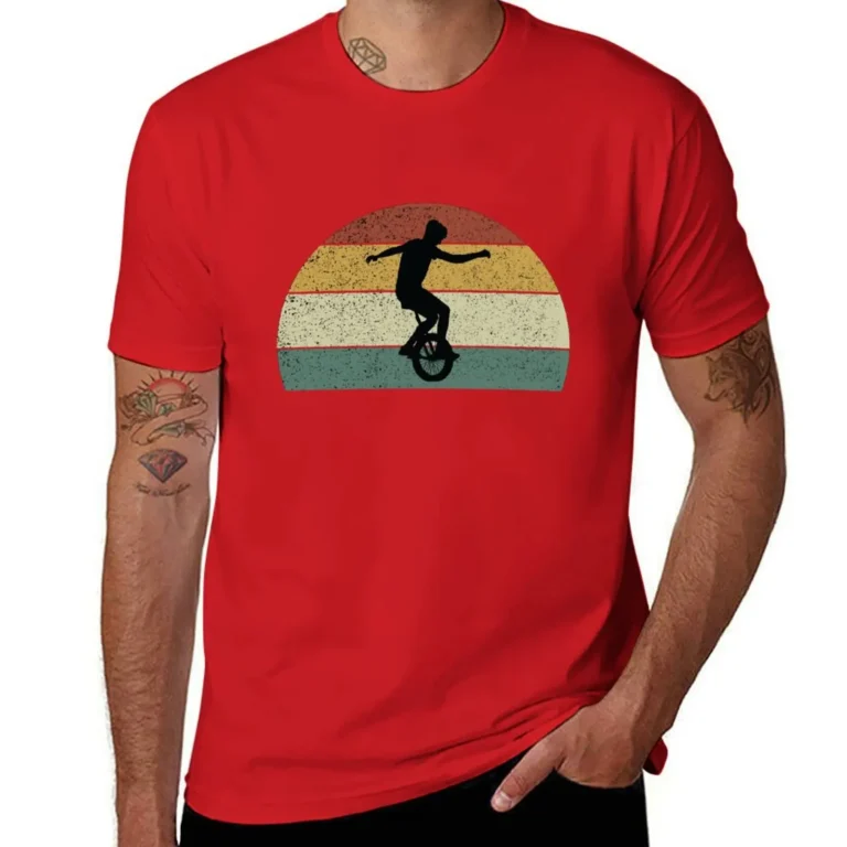 T-shirt rétro monocycle pour homme 7