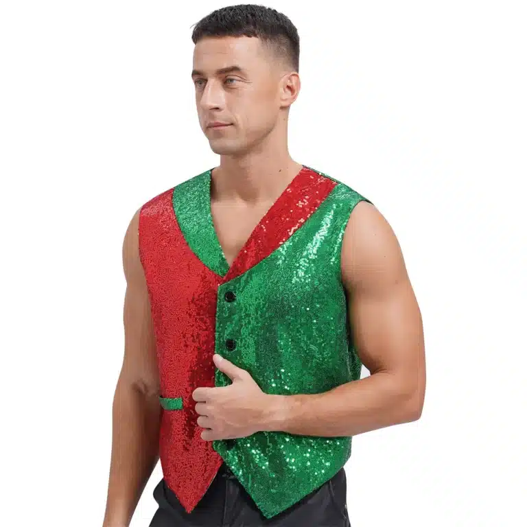 Gilet de lutin noël pour homme 4