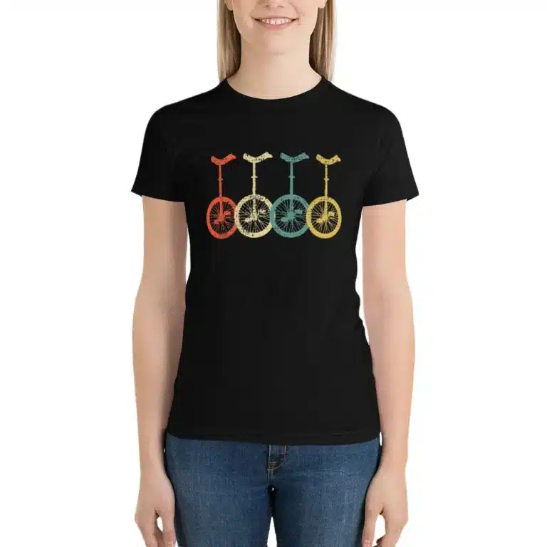 T-Shirt 4 monocycles pour femme 1