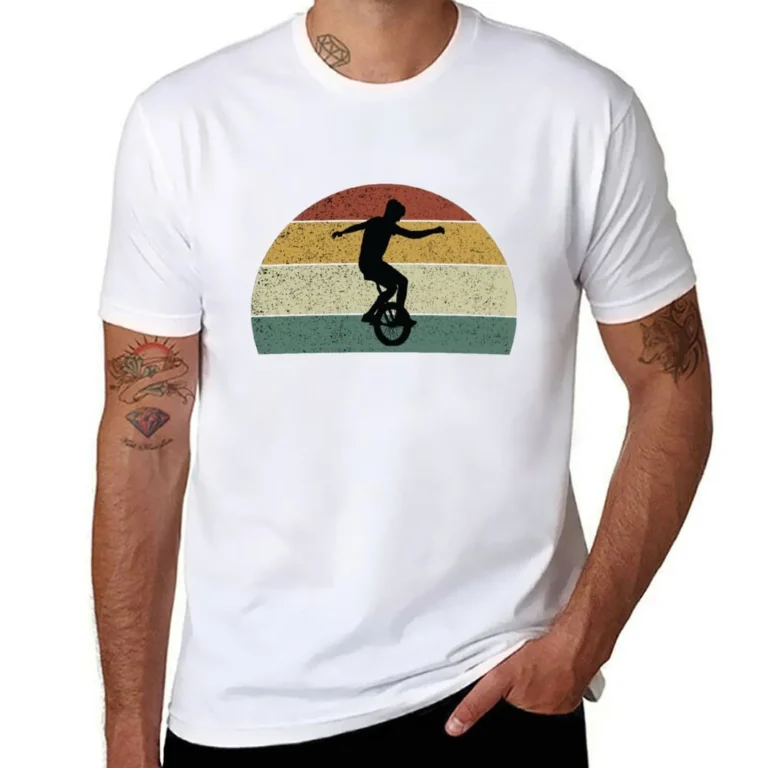 T-shirt rétro monocycle pour homme 6