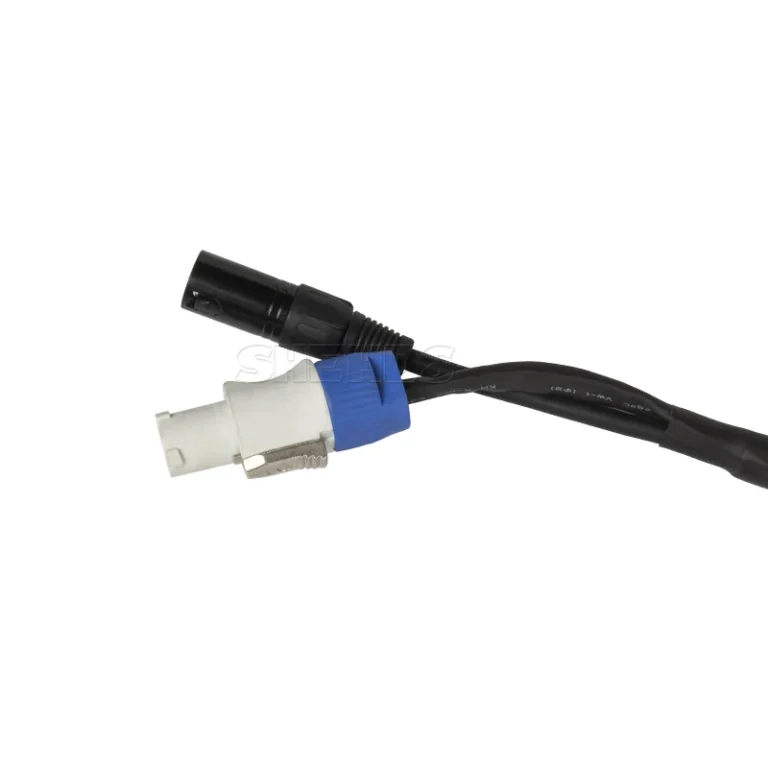 Connecteur Powercon avec câble DMX 3 broches entrée/sortie 12