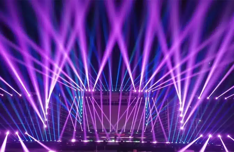 Faisceaux lumineux mobiles 275W (lot de 2) + valise 14