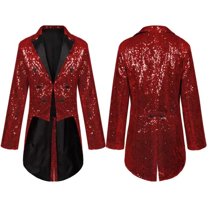 Manteau à paillettes spectacle homme 17