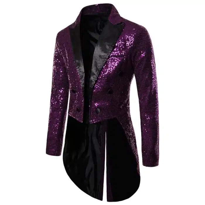 Manteau à paillettes spectacle homme 8