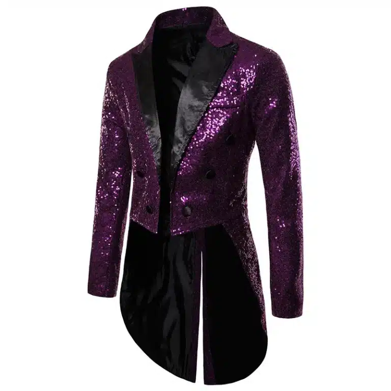 Manteau à paillettes spectacle homme 8