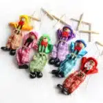 Marionnette clown en bois 2