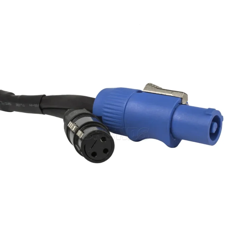 Connecteur Powercon avec câble DMX 3 broches entrée/sortie 4