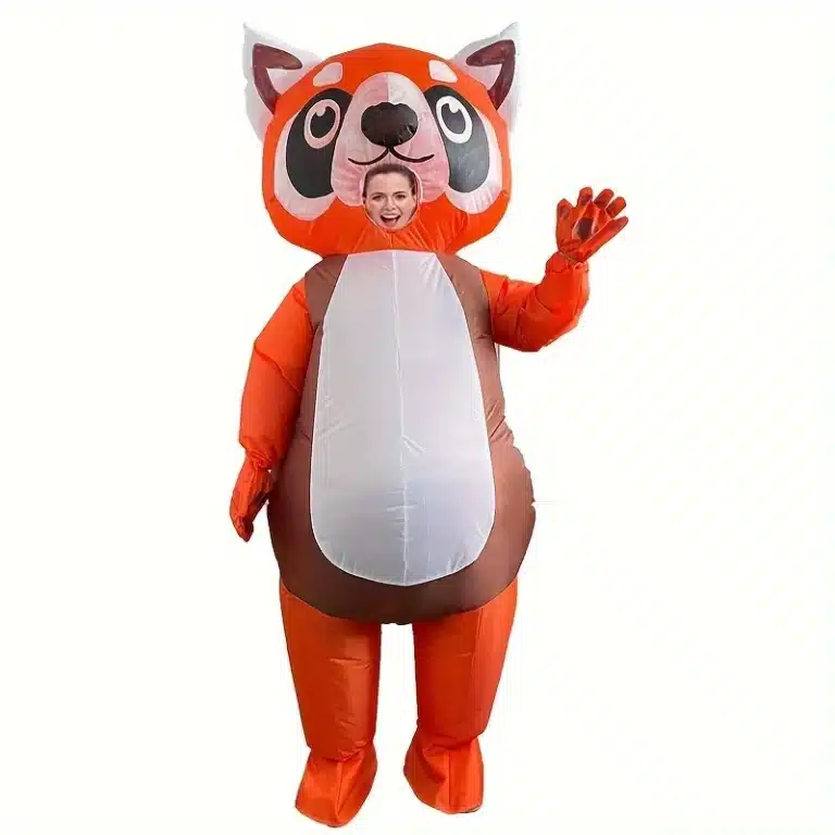 Costume gonflable panda orange 8