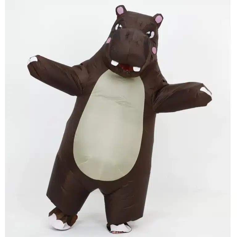 Costume gonflable hippopotame 1