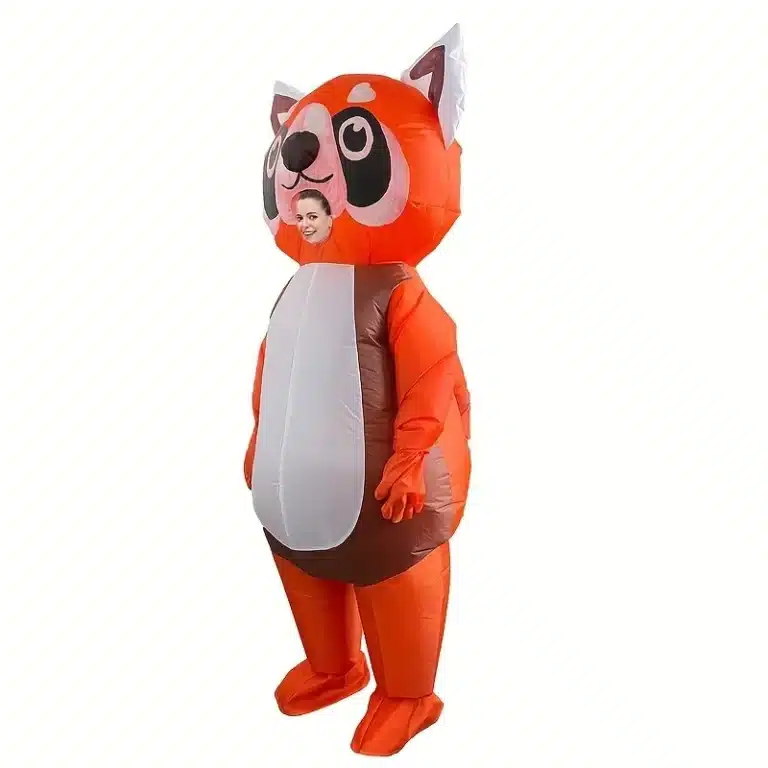 Costume gonflable panda orange 3