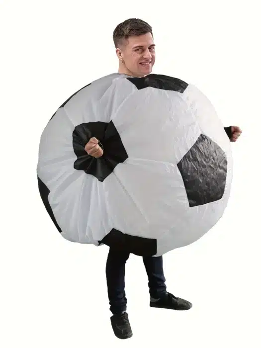 Costume de Football gonflable pour adultes, soufflé à l'air, drôle, jeu de rôle d'halloween, tenue de fête à domicile fantaisie pour hommes et femmes 2