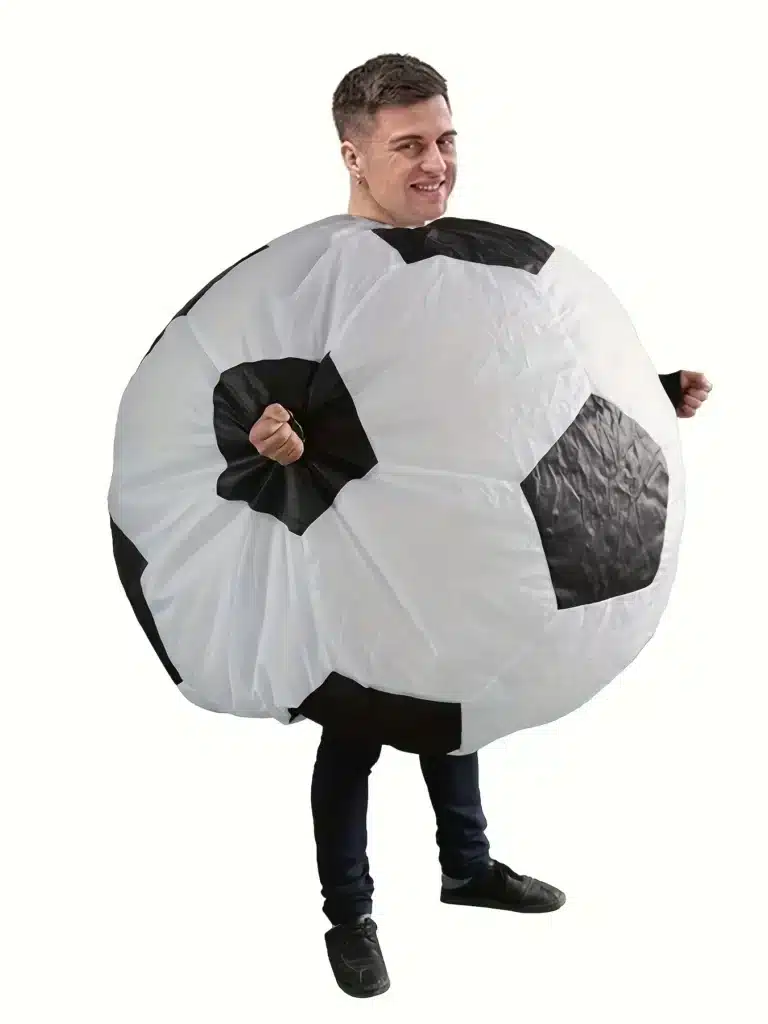 Costume de Football gonflable pour adultes, soufflé à l'air, drôle, jeu de rôle d'halloween, tenue de fête à domicile fantaisie pour hommes et femmes 2