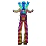 Costume de robot sur échasses LED 6