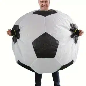 Costume de Football gonflable pour adultes, soufflé à l'air, drôle, jeu de rôle d'halloween, tenue de fête à domicile fantaisie pour hommes et femmes 1