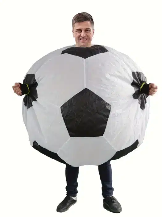 Costume de Football gonflable pour adultes, soufflé à l'air, drôle, jeu de rôle d'halloween, tenue de fête à domicile fantaisie pour hommes et femmes 1
