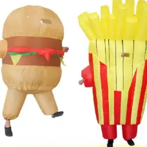 Costume Gonflable de Frites pour Halloween, Déguisement de Cosplay Amusant et Amusant 1