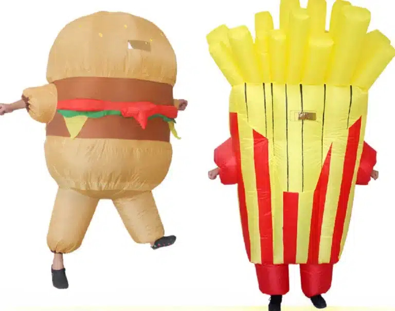 Costume Gonflable de Frites pour Halloween, Déguisement de Cosplay Amusant et Amusant 1