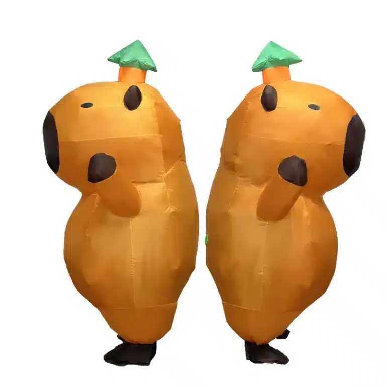 Mascotte gonflable capybara 4