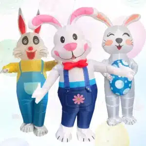 Costume Gonflable de Lapin de Pâques pour Adulte, Cosplay de ix 1
